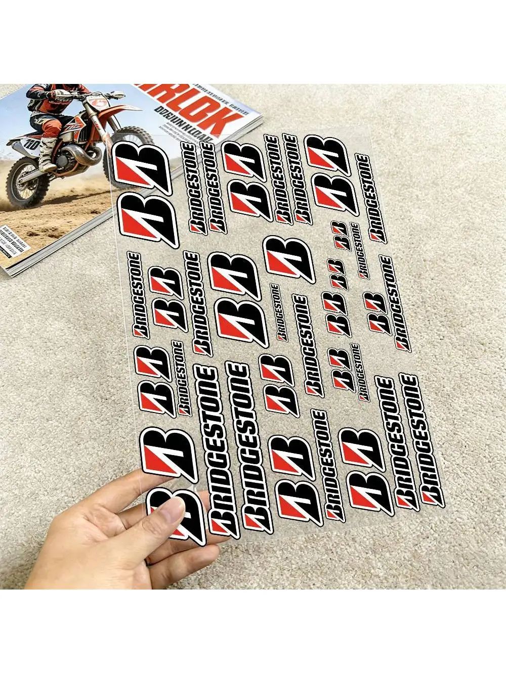 AliExpress Laser For Bridgestone Reflective Motorcycle Stickers Waterproof Vinyl Decals For Motorbike Helmet Fuel Tank Bike