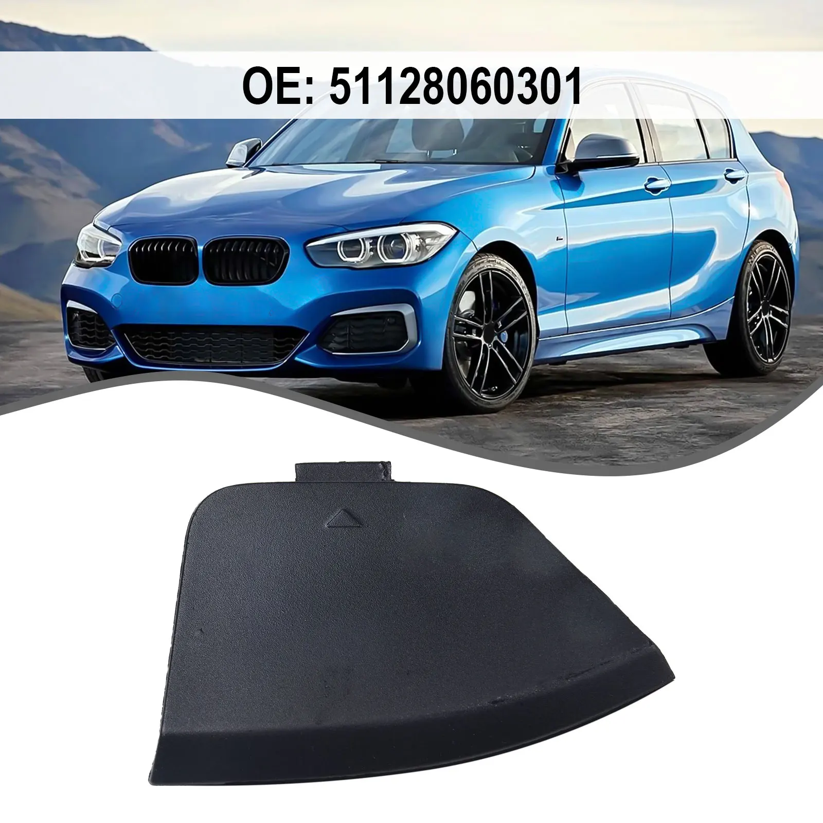 Rear Tow Cover Bumper Trailer Cover For BMW 1 Series F20 F21 Hatchback 2015-2018 51128060301 Replace Car Accessories