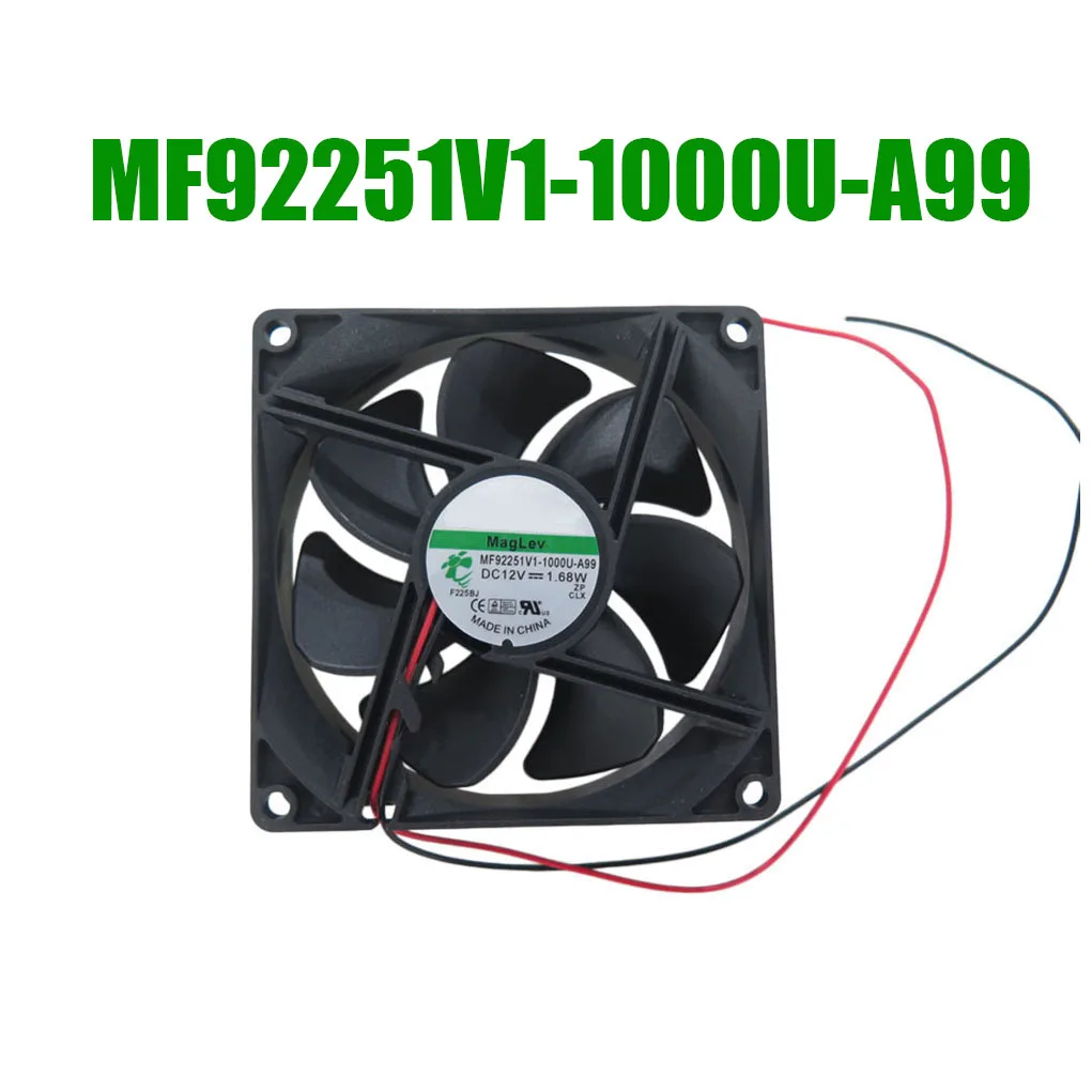 For SUNON MF92251V1-1000U-A99 DC12V 1.68W 2Lines Cooling Fan
