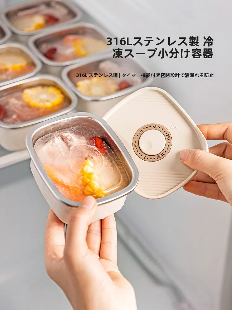 

Современный контейнер для хранения продуктов из нержавеющей стали объемом 36 л для супов и еды, для холодильника