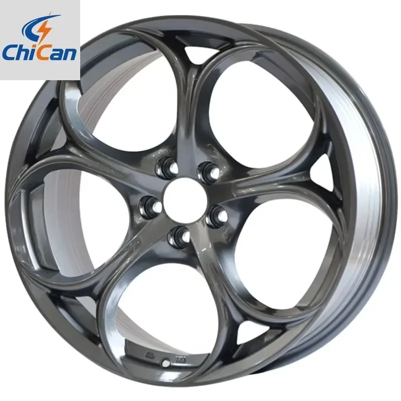 

[2026] Chican Custom Forged R 15-20 Inch Auto 5X110 4X100 Black Car Mag For Alfa Romeo 4C Giulietta Mito Stelvio Alloy Wheel Rim