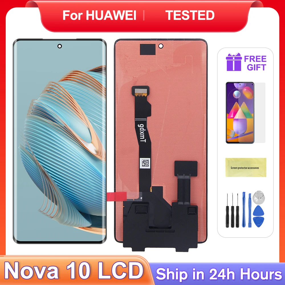 For HUAWEI Nova 10 For nova10 6.67''NCO-AL00 NCO-LX1 NCO-LX3 LCD Display Touch Screen Digitizer Assembly Replacement