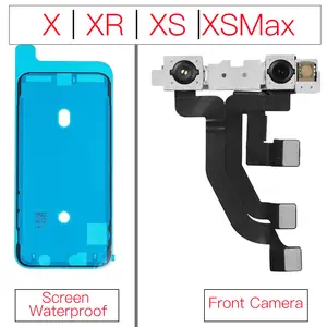 Bilashmart Front Camera Flex Cable iPhone X XR XS Max Camera Module With ConnectorNo Face ID And Waterproof Sticker Replacement