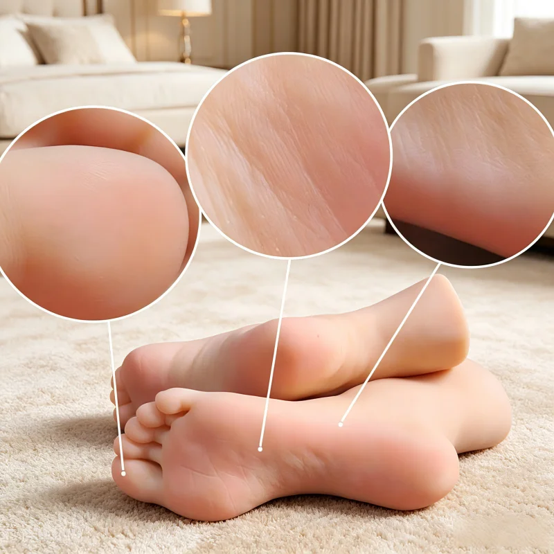 Realistic TPE Silicone Female Foot Model Multiple version choices  Mannequin for Nail Art Photography Jewelry Display Props