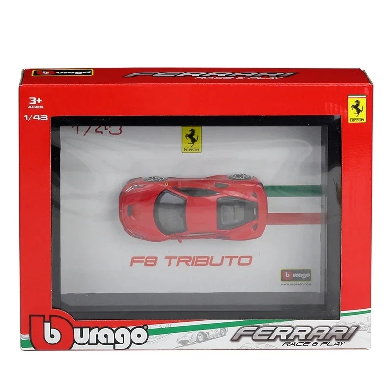 Bburago 1:43 Ferrari F1 Formula Photo Frame Version Alloy Sports Car Model Metal Toy Racing Car Model Simulation Collection Gift