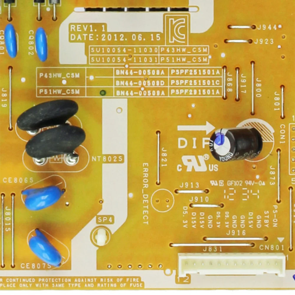 PL51E450A1FXZP PL51E450A1G PL51E490B1G PS51E450A1MXXY PS51E450A1RXXA PS51E450A1R is for Power Supply Board P51HW_CSM BN44-00509A