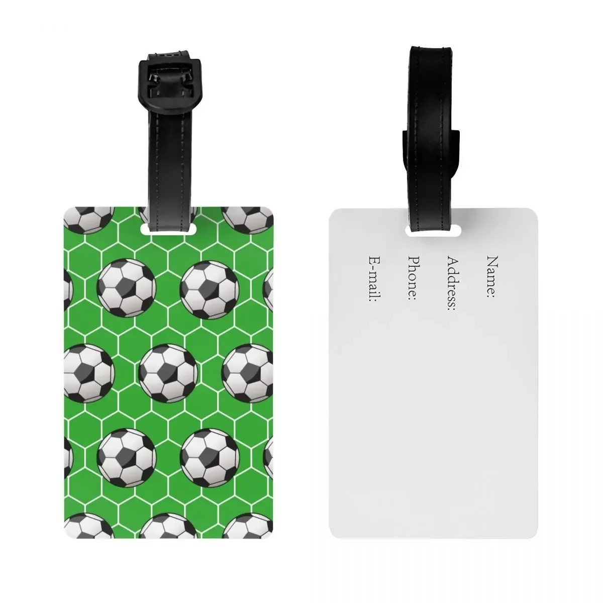 Custom Football Luggage Tag Privacy Protection Baggage Tags Travel Bag Labels Suitcase