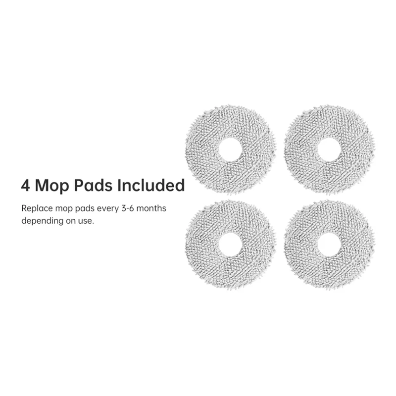 Replacement Parts Mop Pad Compatible for Dreame Bot L10S Ultra Vacuum Cleaner Accessories Mop Cloth Pads
