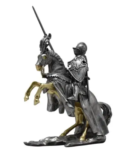 Retro knight decorations TV cabinets wine cabinets office decorations Roman armor soldier models home sculptures decorations