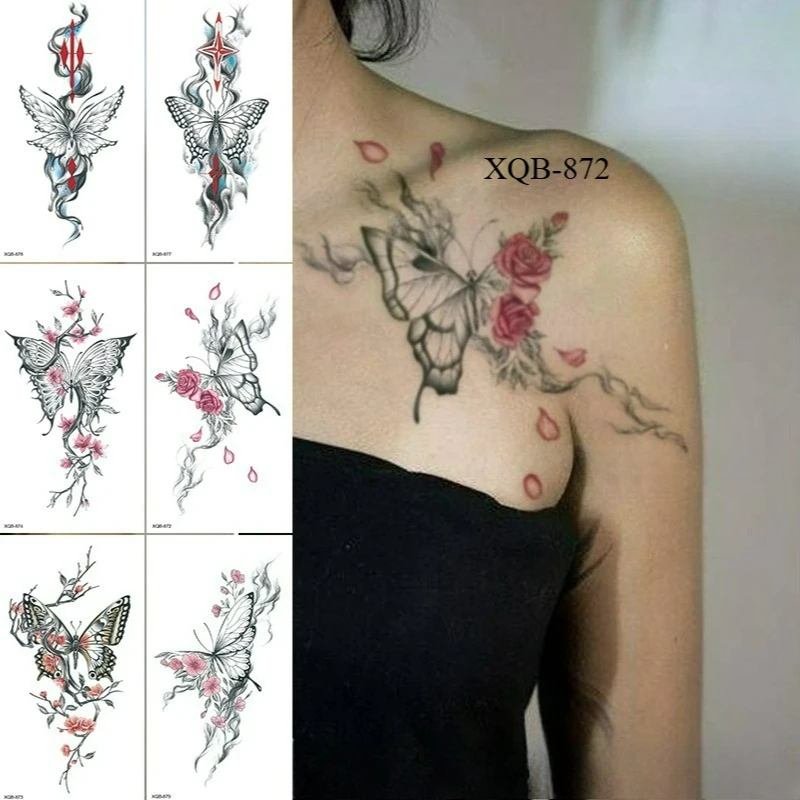 

Small full arm/body Butterfly Waterproof temporary tattoo stickers