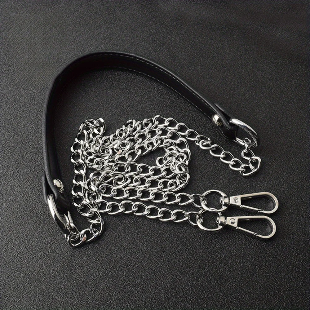 120 سنتيمتر/47.2in حقيبة معدنية سلسلة استبدال أكياس بولي PU الأشرطة DIY بها بنفسك حقيبة يد مقابض الكتف الأشرطة اكسسوارات أكياس مقابض