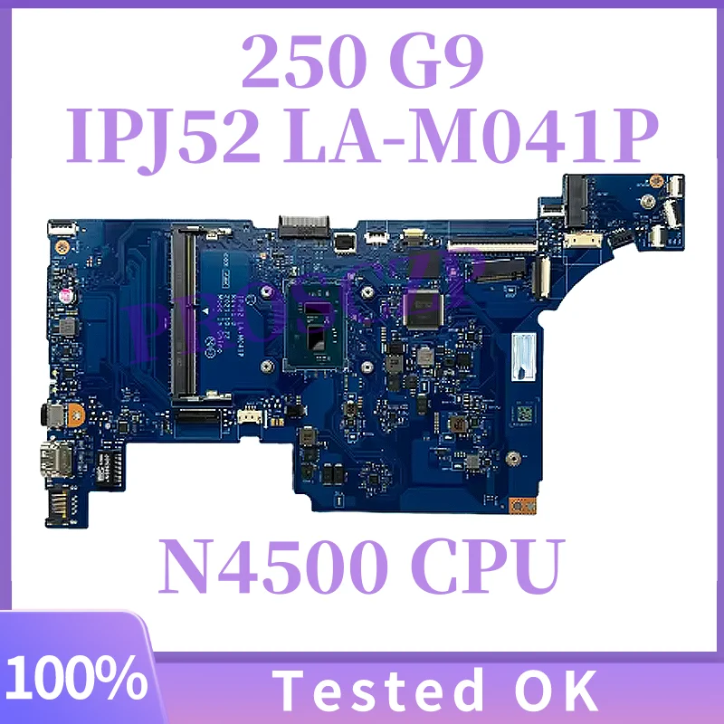 IPJ52 LA-M041P SPS:N08746-001 N08746-601 para la placa base del ordenador portátil HP 250 G9 con CPU Intel Celeron N4500 DDR4 UMA