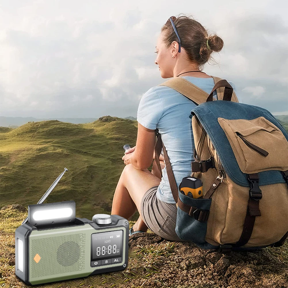 10000 мАч ручной аварийный радиоприемник на солнечной энергии с внешним аккумулятором SOS сигнализация фонарик лампа для чтения AM/FM/WB метеорологическое радио