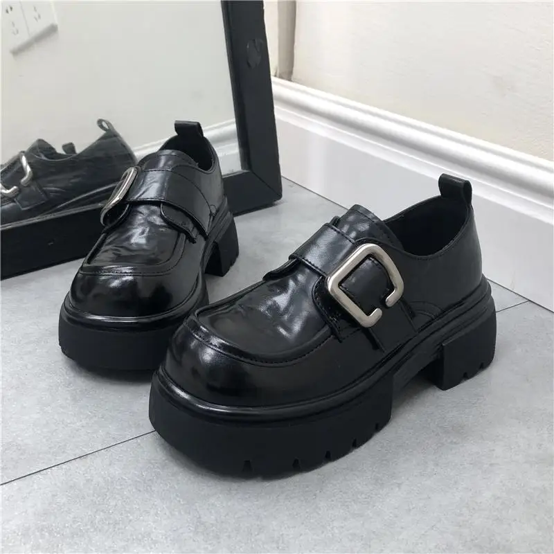 spring-2025-women's-comfortable-slip-on-loers-thi-bot-bla-leather-oes-faionable-casual-cowhide-single-oes