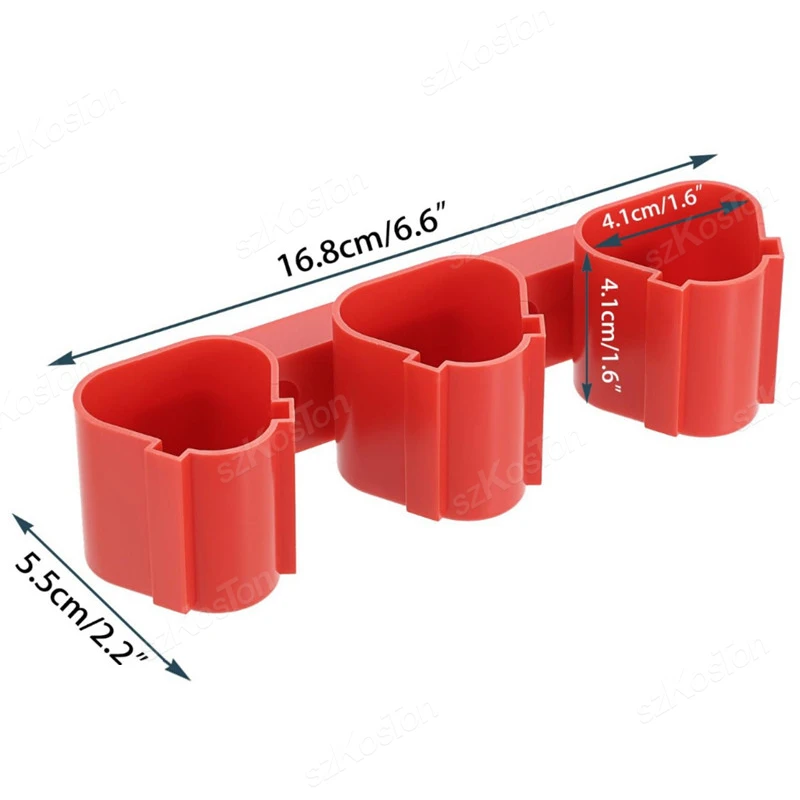 حامل البطارية أداة تخزين كتيفة ثابتة تركيب قاعدة رف شاشة مشبك لبطارية ماكيتا/ميلووكي/بوش 10.8/12 فولت #6