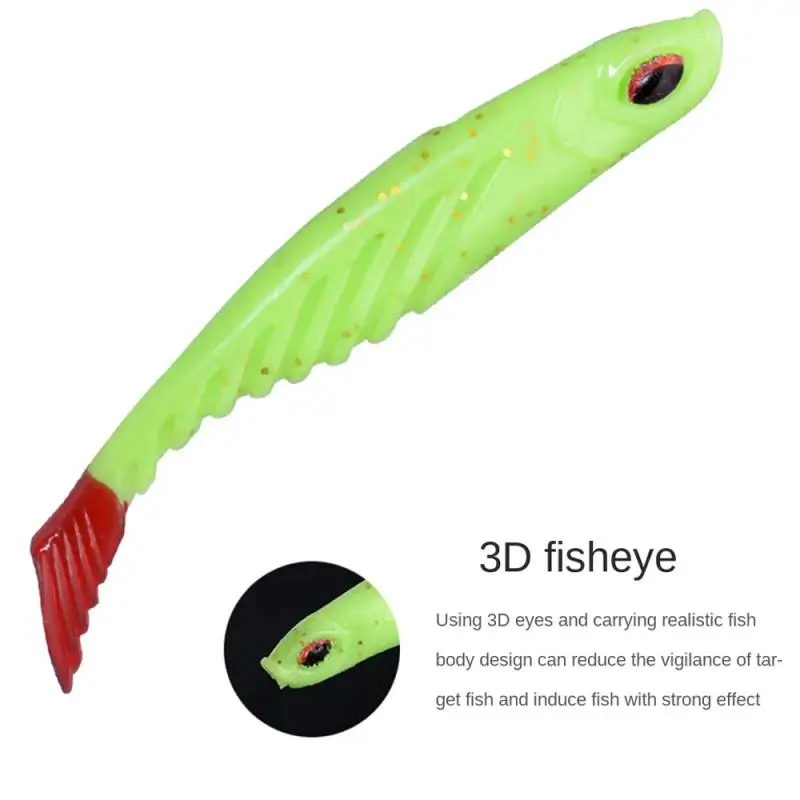 New 7cm Fishing Lure Artificial Bait Predator Tackle For Pike Artificial Silicone Bionic Bait Fishing Accessories Fish Tools