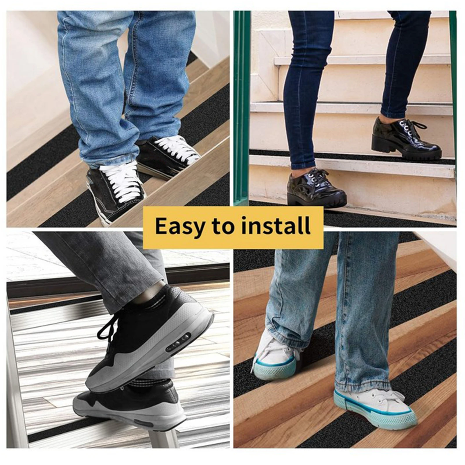 Weather Resistant Exterior Grip Tape Waterproof Floor Tape Staircase Anti-slip Tape for Home Public Anti-slip Use