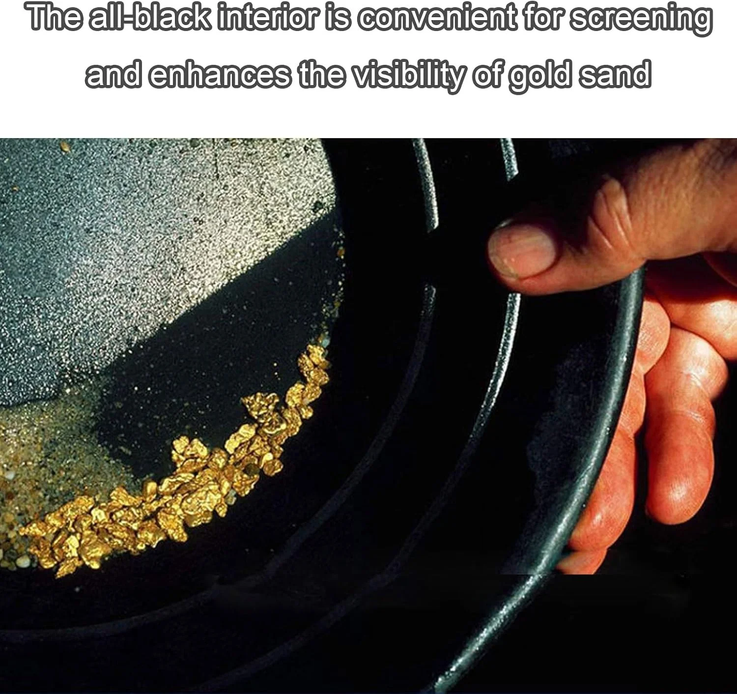 

Gold Panning Pan for Easier Mining and Prospecting Basin Nugget Mining Pan Dredging Prospecting River Tool Wash Gold Panning