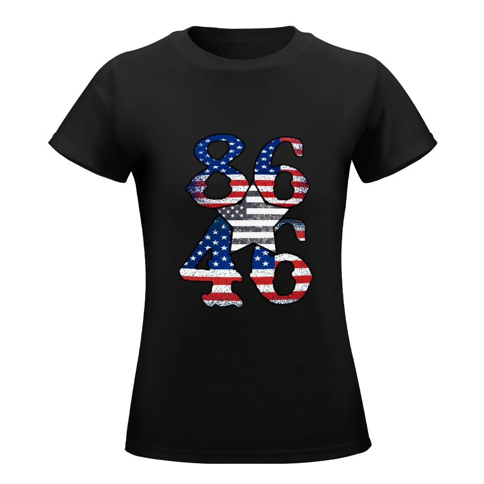 8646 anti Joe Biden, 86 46 impeach biden vintage flag 8646 joe Biden anti , not my President Impeach , flag usa, 86 46 b T-Shirt