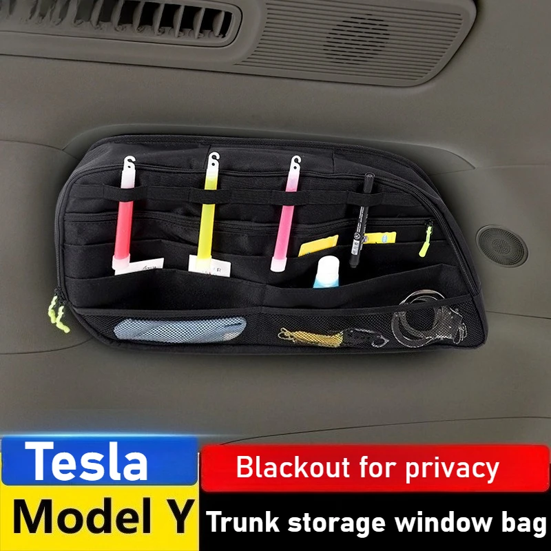 

Сумка для хранения бокового окна автомобиля Tesla Model Y, сумка для хранения автомобильного расширения, большая вместительная сумка для грузовых сумок с несколькими карманами, аксессуары