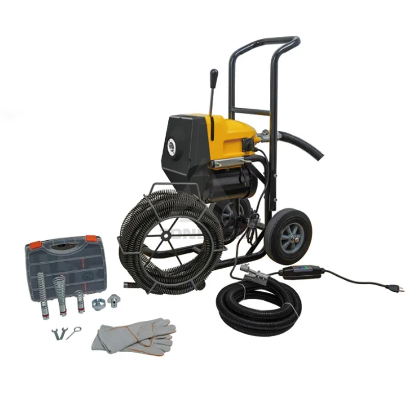 

Gold Seller High Efficiency Drain Cleaning Machine Electric Pipe Dredger with Flexible Spring Cable for Sewer Pipeline Unblockin