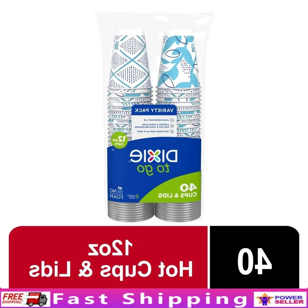 

Многоцветные одноразовые бумажные стаканчики на 12 унций, легкие стаканчики на 40 шт.