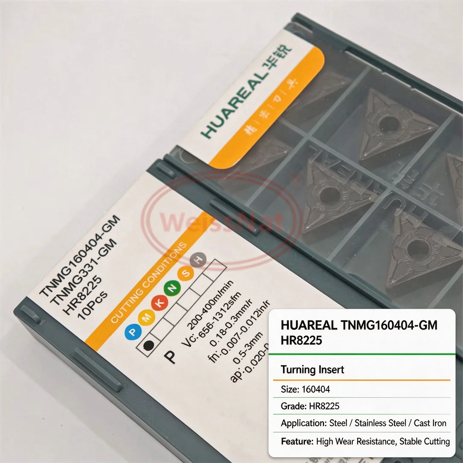 TNMG160404 TNMG160408 TNMG160412 HR8225 HR7225 HR8115 Carbide Insert TNMG Inserts