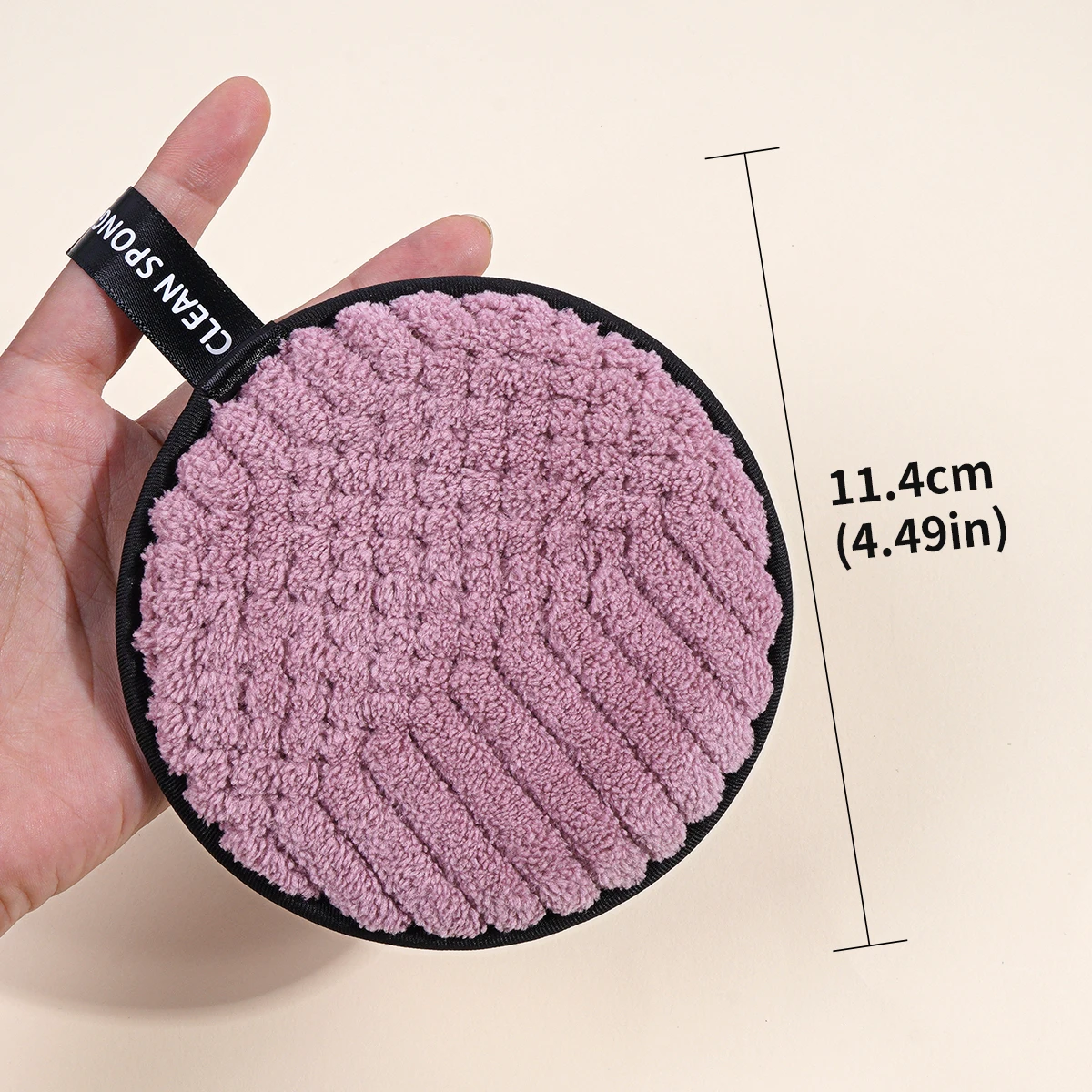 MAANGE 4 個再利用可能なメイク落としパフコットンメイク落としパッドソフトフェイシャルクリーニングパフタオル洗えるクレンジングツール