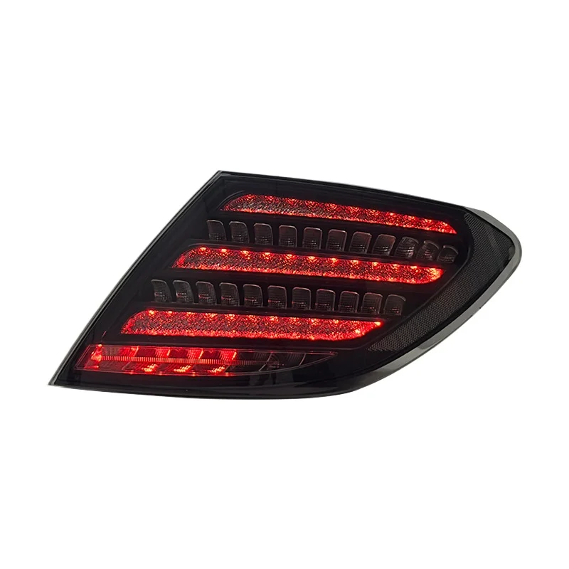 -For Upgraded  Diamond Style LED Tail Light Assembly for C-Class W204 2007-2014 Sequential Turn Signal Rear Lamp^