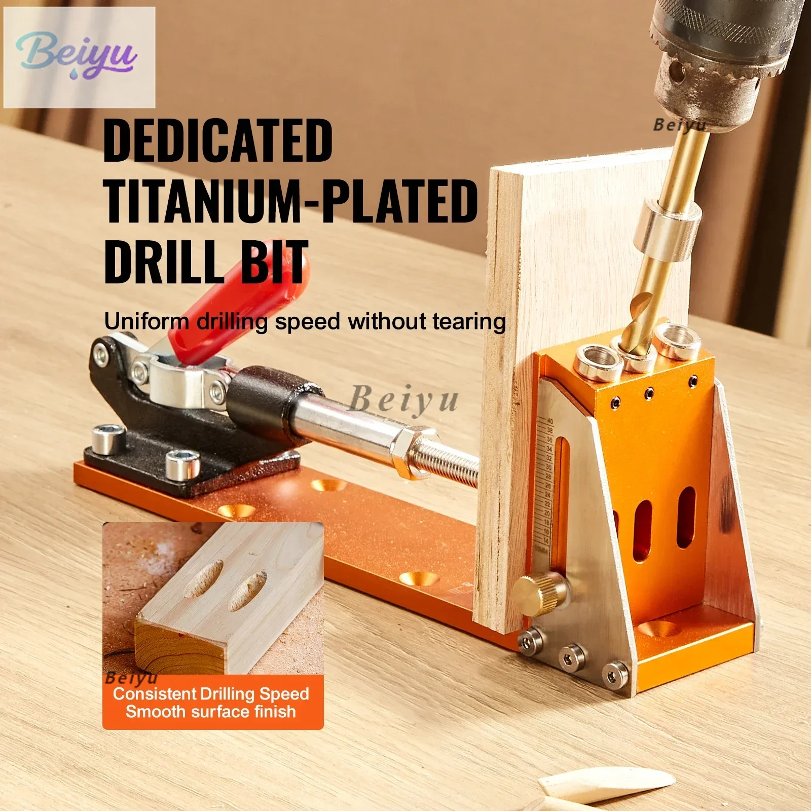 

Набор приспособлений для карманных отверстий, 30 шт., регулируемая и простая в использовании система приспособлений для карманных отверстий с ступенчатыми сверлами, гаечными ключами, стопорными кольцами для сверл