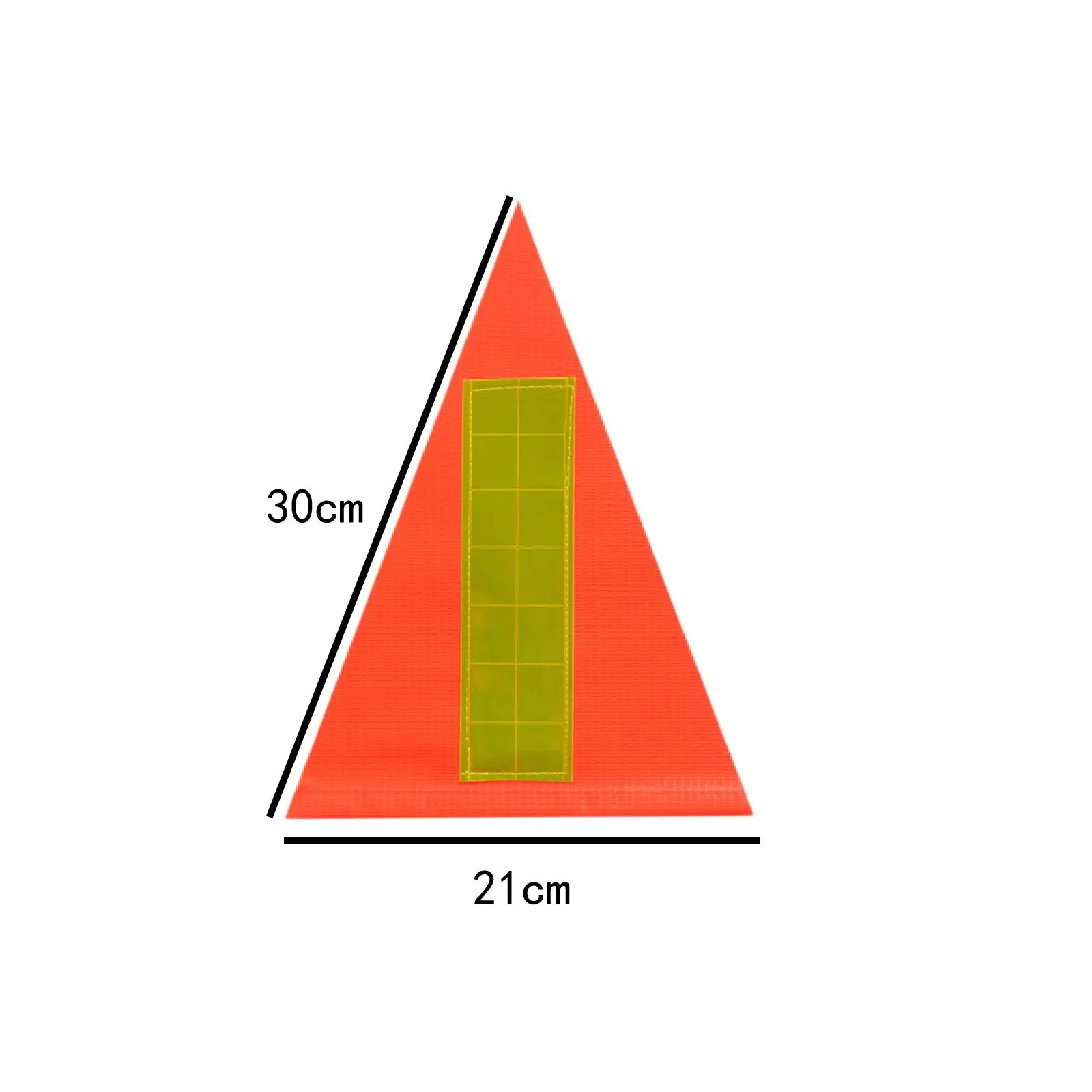 High Visibility Cycling Bike Flag Replacement PVC Caution Triangle Pennant for Kids Bicycle Trailer Safety