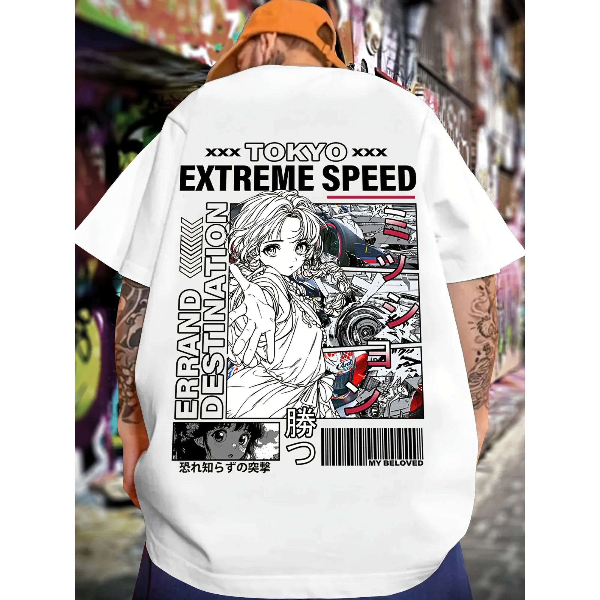 Extreme Speed Anime Racing Graphic T-Shirt Men Women Harajuku Streetwear Aesthetic Tee Casual Cotton Short Sleeve Tops
