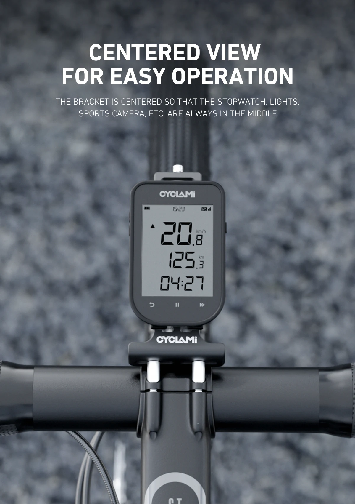 CYCLAMI BiKe Computerhalterung, multifunktionale Lenkerverlängerung, vordere Montage, Kamerahalterung für XOSS IGPSPORT – Detail 4