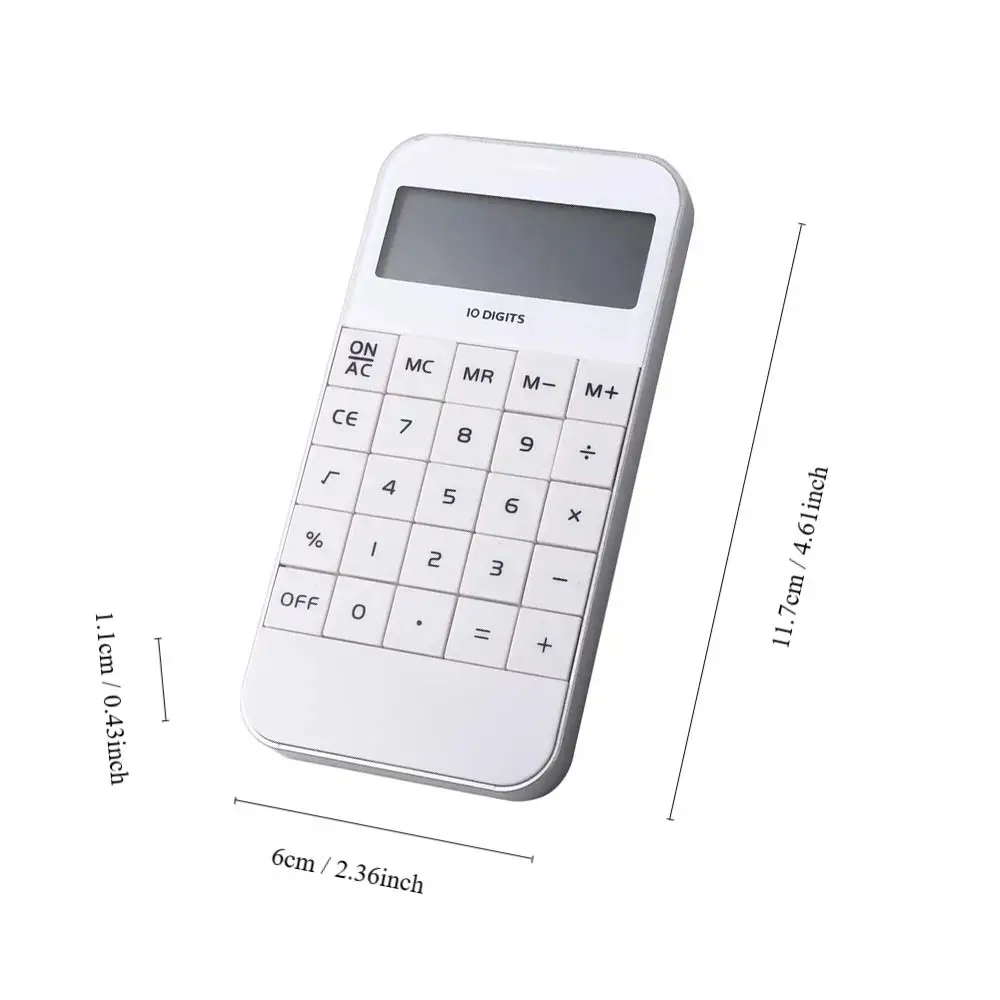 New Mini Electronic Calculator Simple Multifunctional Student Stationery 10 Digit Lightweight School Supplies Student