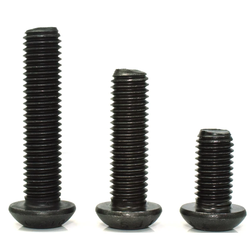 M8 ISO7380 12.9 Grade Hex Socket Button Head Screws Alloy Steel Fasteners for Model Car & Industry
