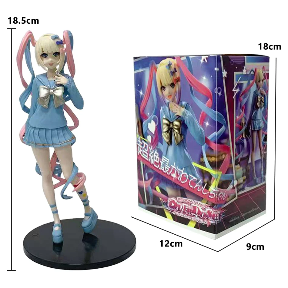Nowe figurki anime Rain Action Figures NEEDY GIRL OVERDOSE, piękna dziewczyna, uroczy model z PVC, kolekcja, zabawki na biurko, gadżety, prezenty