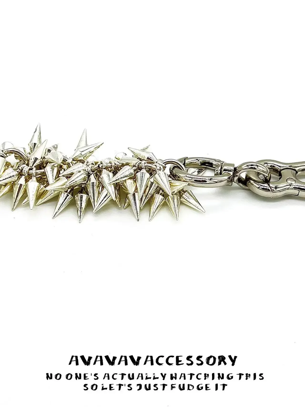 Niche design, rivet pendant, keychain, high street men's and women's same bag lanyard