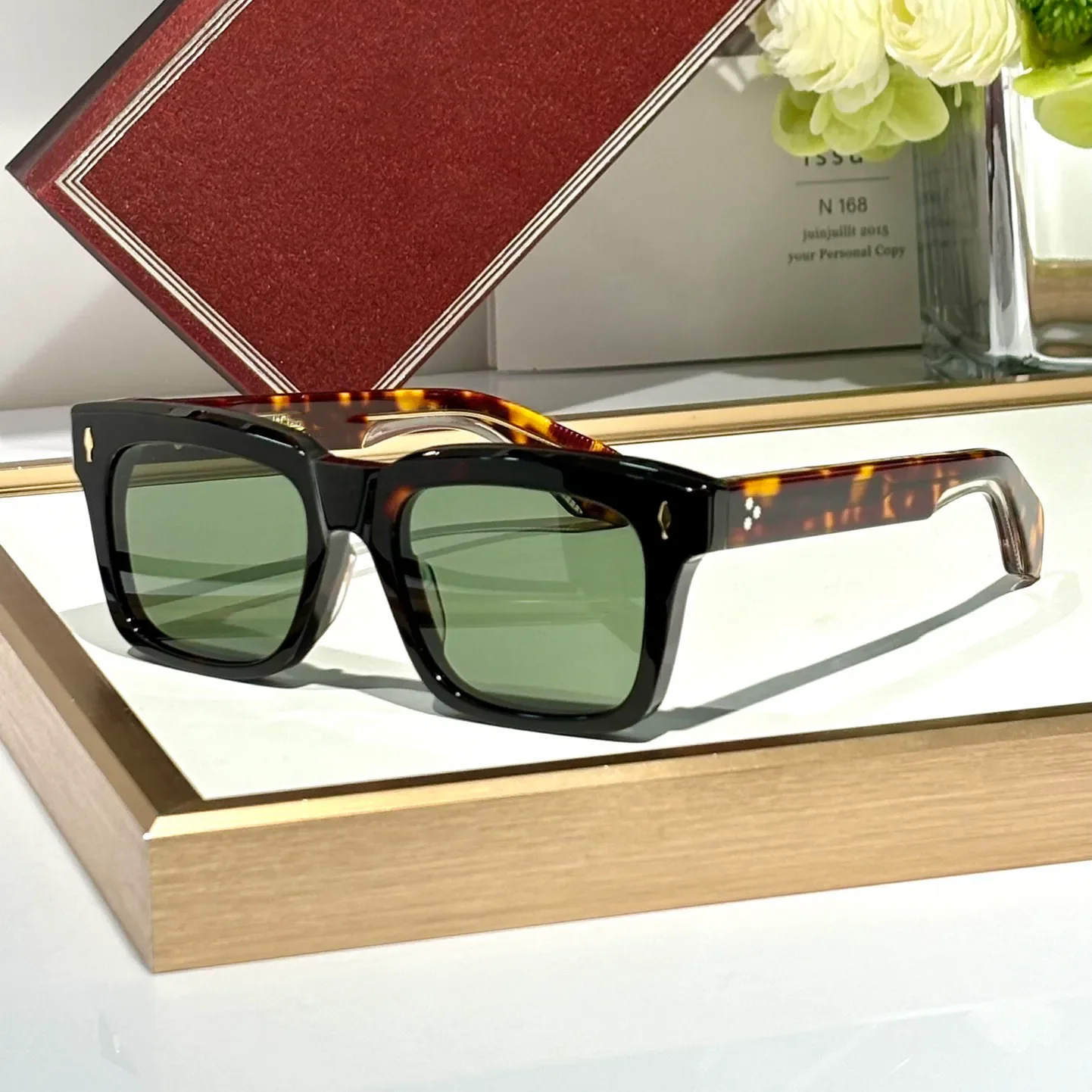 Fashion Sunglasses For Women and Men TORINO Style Anti-Ultraviolet Retro Plate Full Frame Special design Glasses Random Box