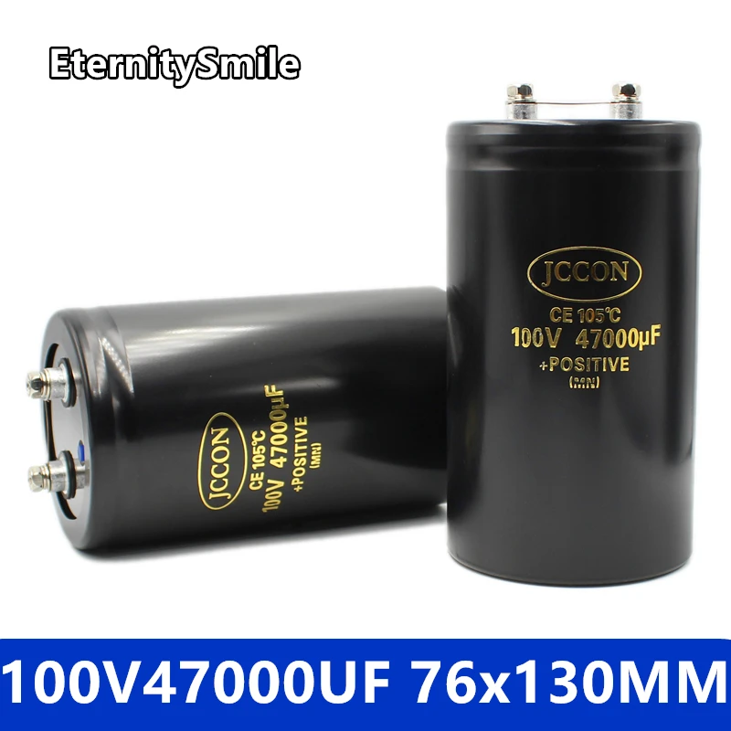 

100V47000UF 76x130MM MFD Aluminum Screw Audio Filtering Electrolytic Capacitor 105℃ CD136 Bolt Capacitors 47000UF
