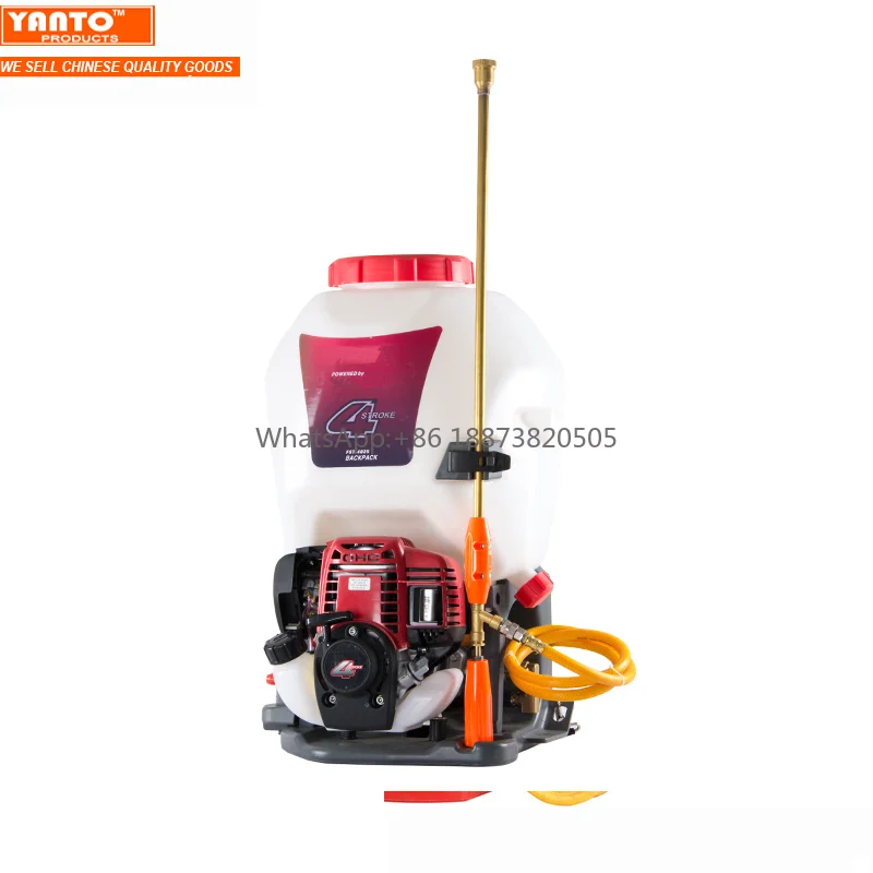 

Small Gas-Powered Backpack Misting System 4 Stroke Garden Sprayer Double Carburetor Pressurized Plastic Mist Sprayer Agriculture