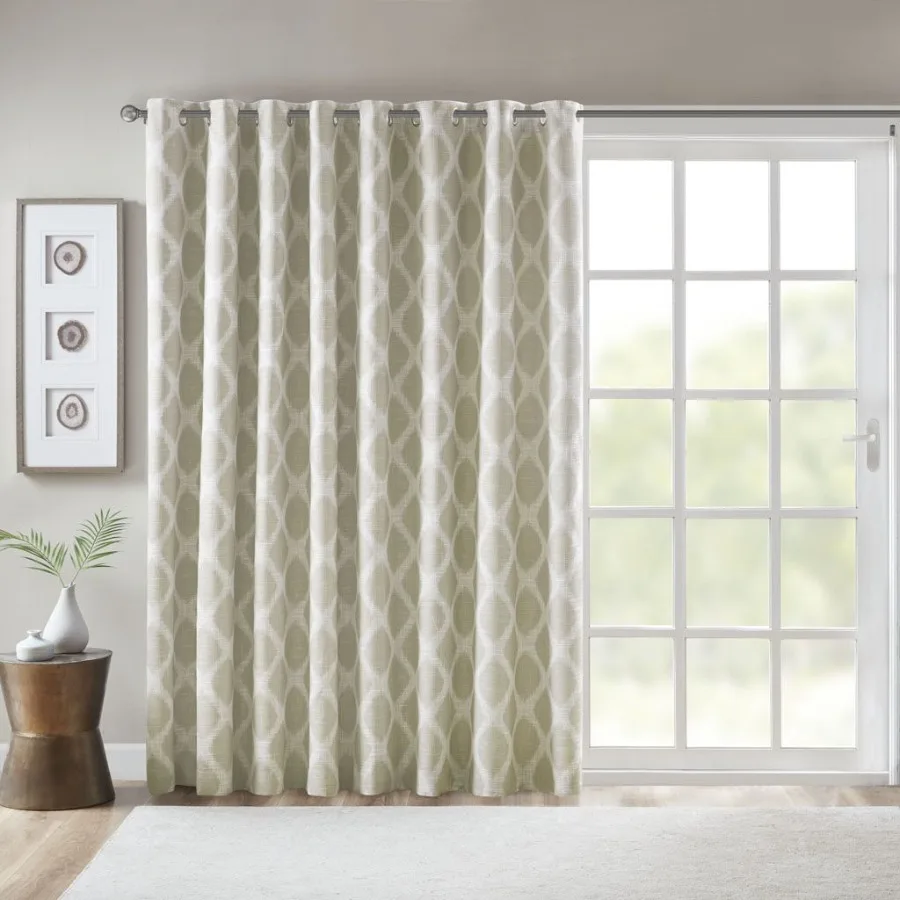 

Printed Ikat Blackout Patio Curtain Only 1 Pc Panel
