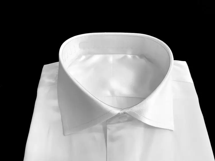 Custom Made White Pure Silk Long Sleeve Mens Dress Shirt Casual Long Sleeve Men Slim Fit Shirts