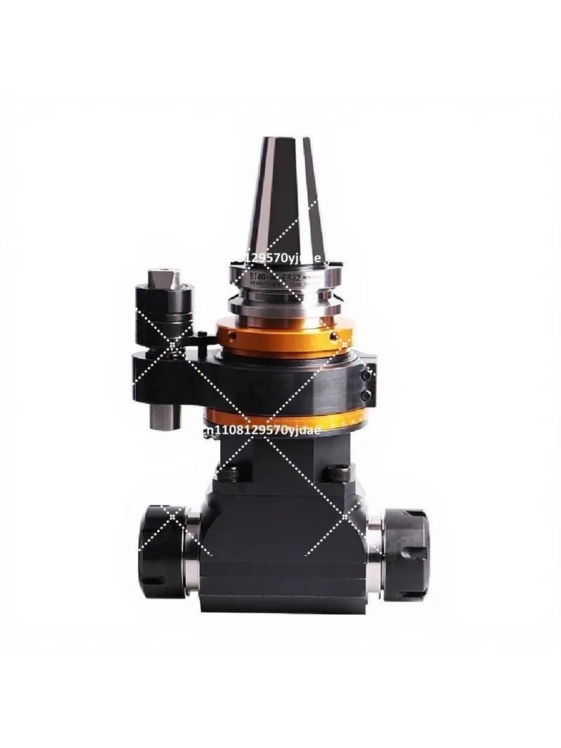 90 Degree Angle Head BT40 ER25 Right Angle Milling Head, Side Milling Shank for Machining Center