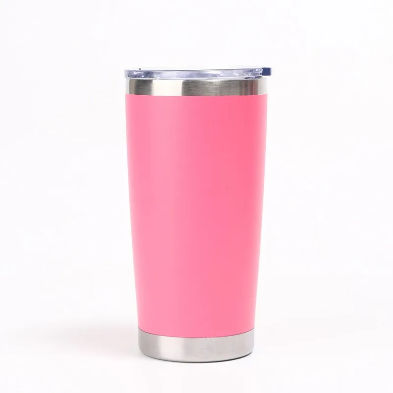 20oz car cup spray coated 304 stainless steel vacuum insulated household portable cold beer coffee mug