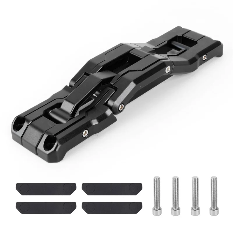 2/4 Door Before and After Side Ladder Pedals for Jeep Wrangler JK/JL 2007-21 Aluminum Alloy Folding Ladder Pedals Black