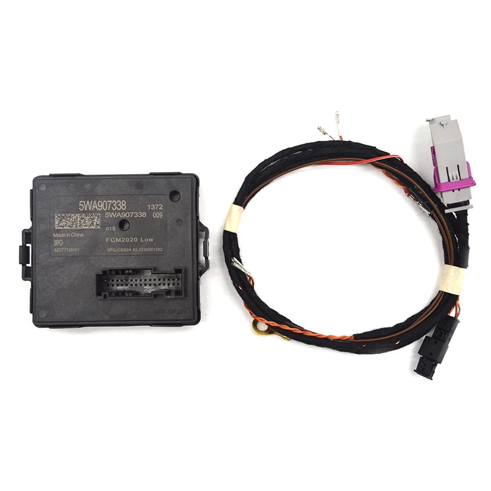 5WA 907 338 5WA907338 AFS Active Steering Control Unit Headlight Follower Module With Wiring Harness For VW Golf  A3