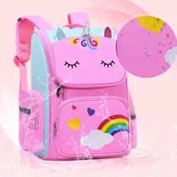 New Large Schoolbag Cute Student School Backpack Cartoon Unicorn Bagpack Primary School Book Bags for Teenage Girls Kids