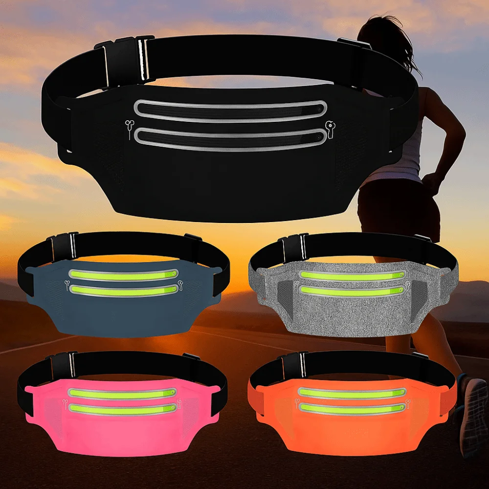 

Ultra-Thin Sports Waist Bag Close Fitting Multifunctional Running Phone Bag High Elastic Breathable Sports Phone Bag Men Women