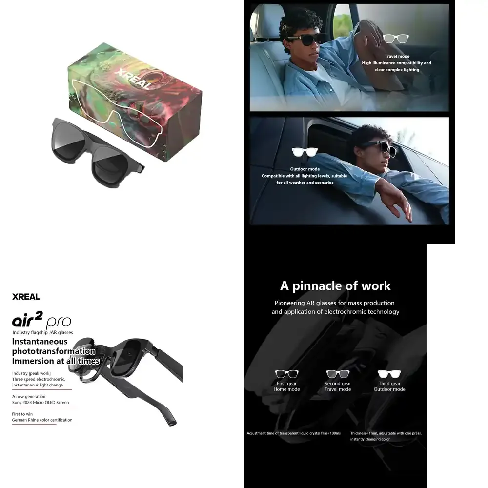 Nreal Air 2 Pro Smart AR Glasses Nreal Air2 Pro HD 130 Inches Space Giant Screen Private Cinema Portable 1080p View