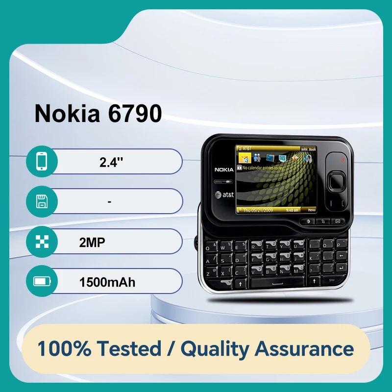 كاميرا Nokia 6790S الأصلية غير مقفلة بدقة 2.4 ميجابكسل للهاتف المحمول مزودة بتقنية البلوتوث وحالة جيدة